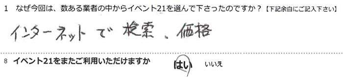 インターネットで検索、価格。