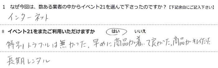 �C���^�[�l�b�g
���ʃg���u���͖��������B���߂ɏ��i�������ėǂ������B���i���L���C�������B
���������^��