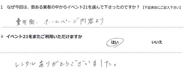 レンタルありがとうございました。