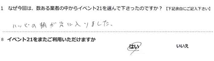 �n�b�s�̕����C�ɓ���܂����B