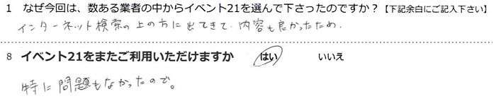 �C���^�[�l�b�g�����̏�̕��ɏo�Ă��āA���e���悩�������߁B���ɖ����Ȃ������̂ŁB