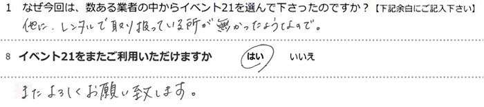 ���Ƀ����^���Ŏ�舵���Ă��鏊�����������悤�Ȃ̂ŁB
�܂���낵�����肢�v���܂��B