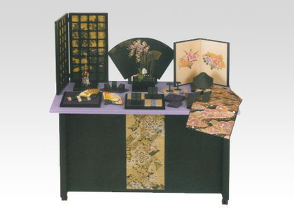 和装展示テーブル(紫) レンタル