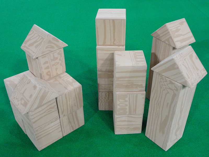 木目調積み木 レンタル