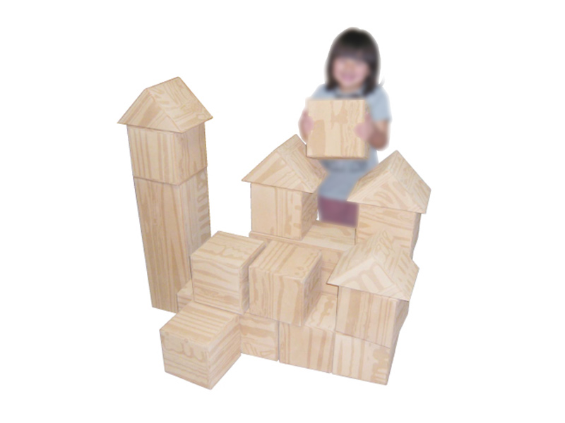 木目調積み木 レンタル