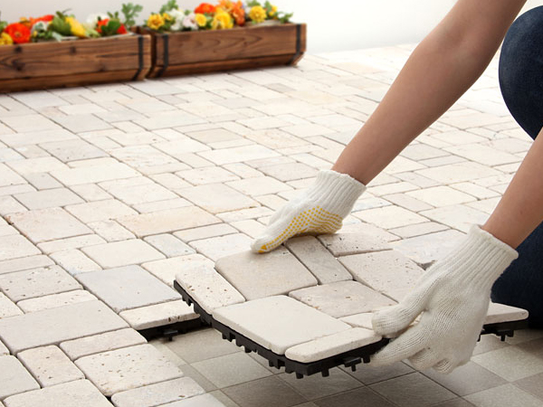 石目調タイルマット レンタル