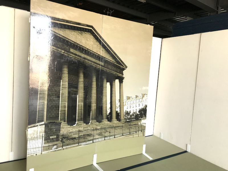 神殿柄パーテーション レンタル