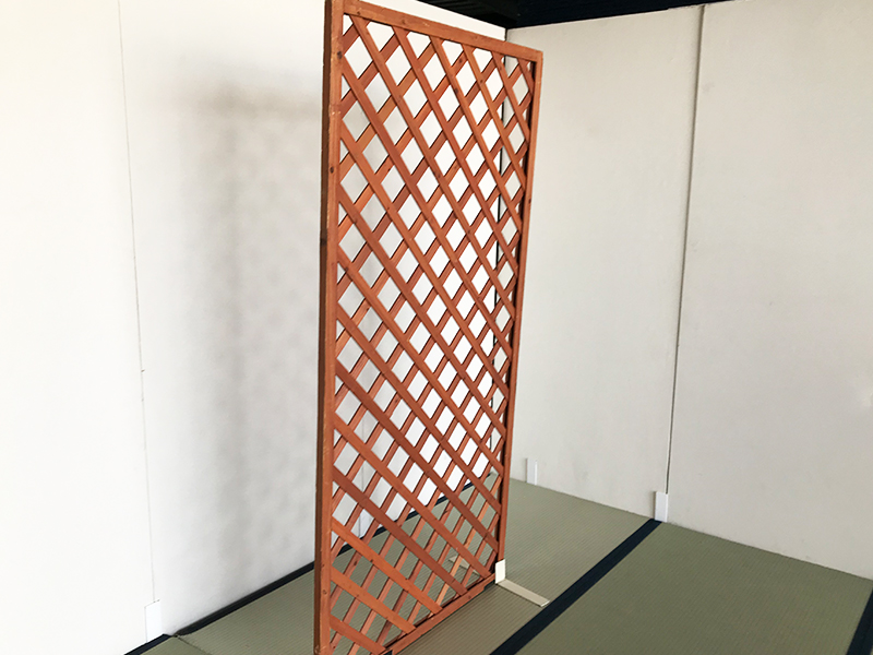 木製ラティスパーテーション レンタル