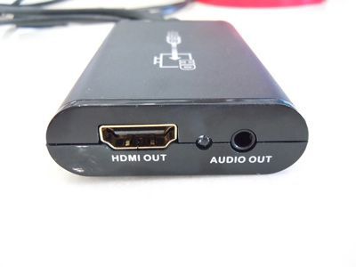 HDMI-USB変換アダプタ 現場写真
